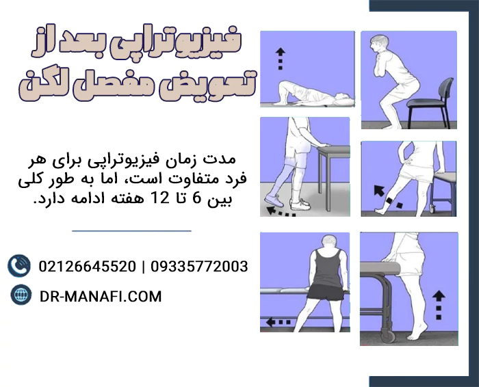 فیزیوتراپی بعد از عمل تعویض مفصل لگن